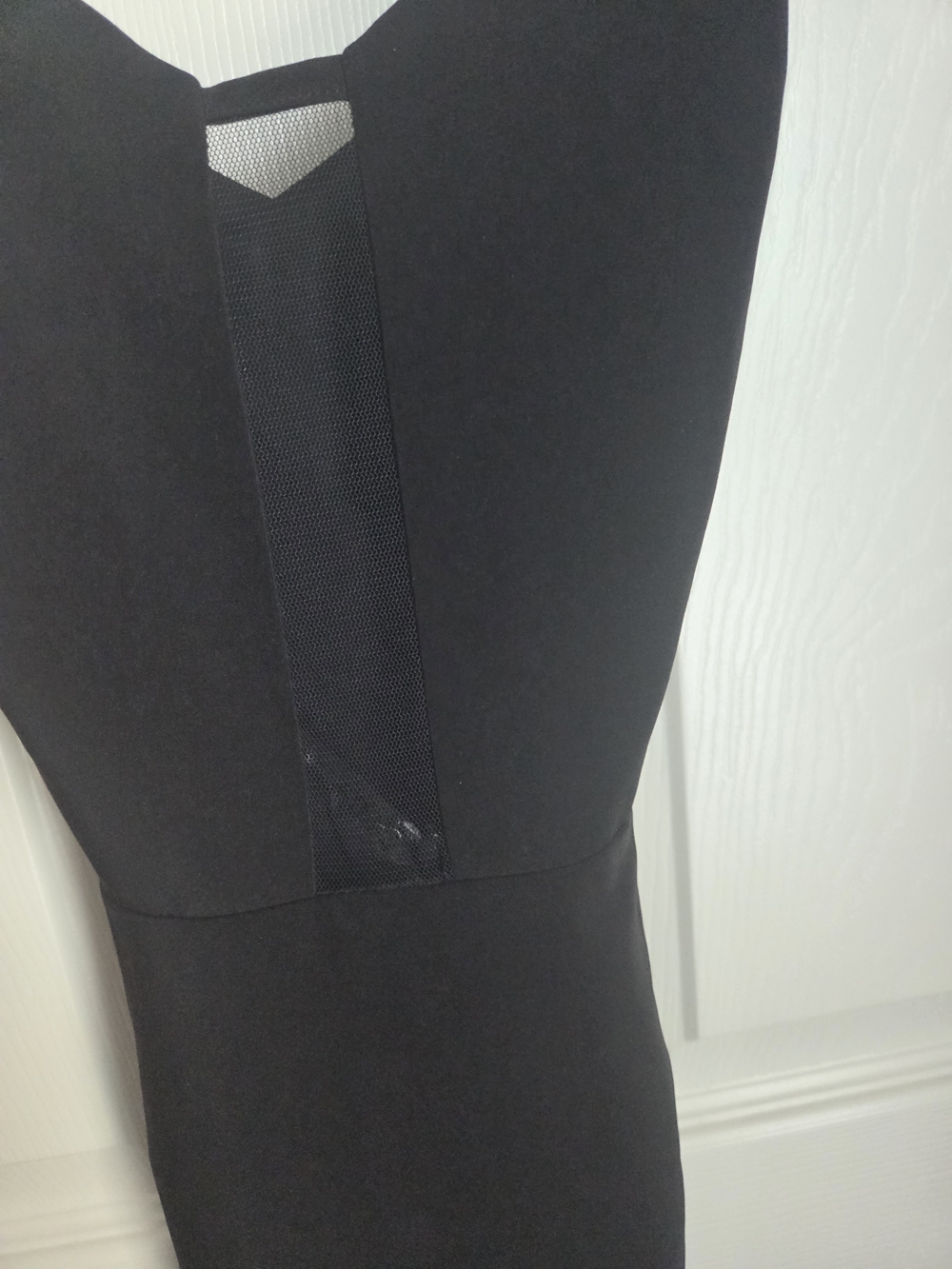 Forever 21 Black V-Neck Bodycon Dress. Backless - Picture 6 of 6